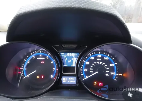 2013 Hyundai Veloster Turbo W/Blue из США, поврежденный, VIN KMHTC6AE8DU180551